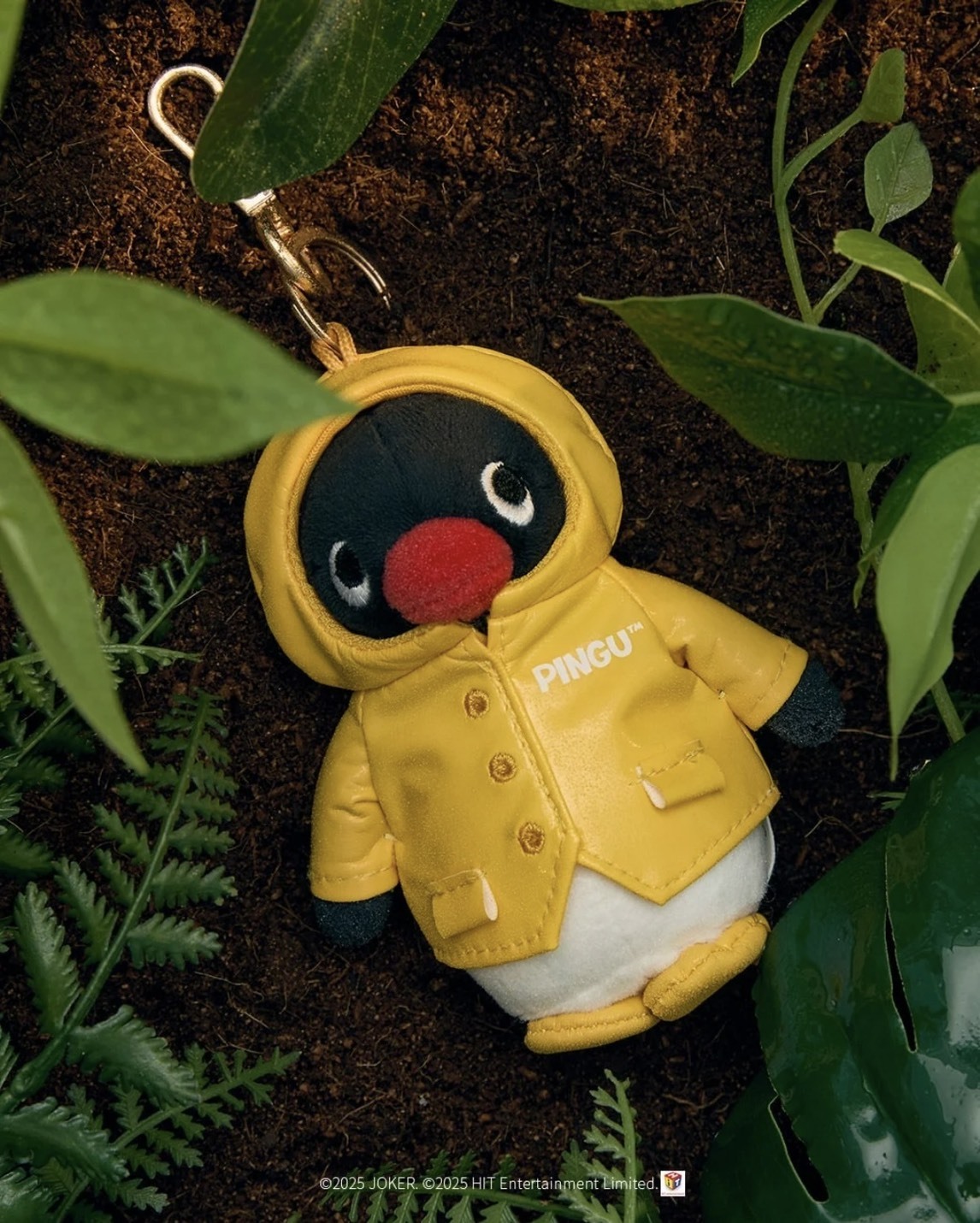 韓國限定 企鵝家族 雨衣PINGU吊飾