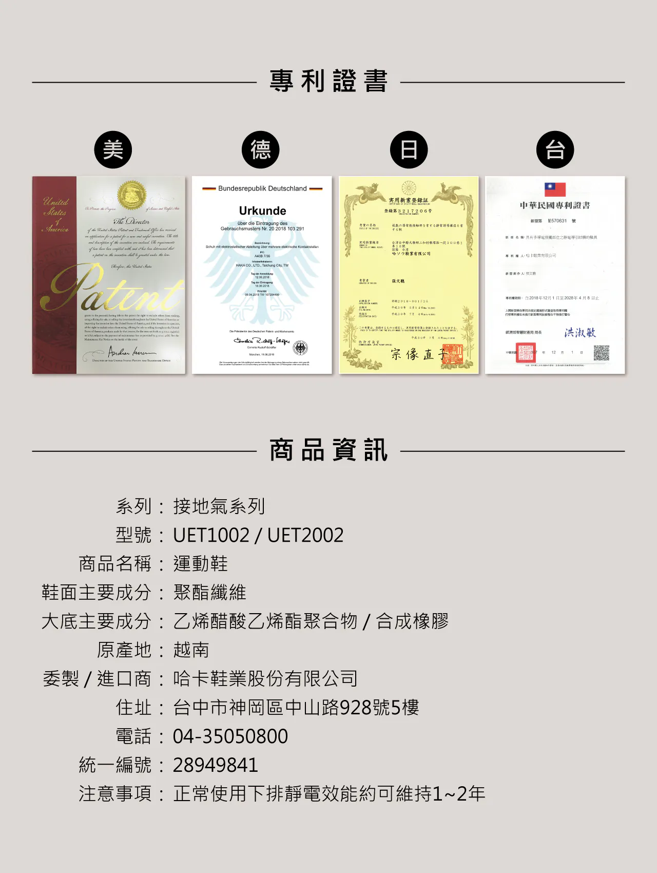 USTINI 我挺你健康鞋 豹豹極地鞋 - 規格