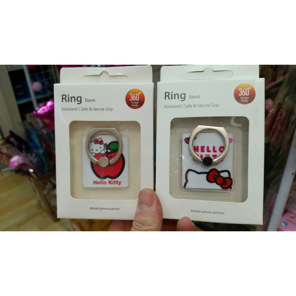 【台灣現貨速發】20元'''360度旋轉卡通手機金屬指環支架  懒人防丢防摔背貼///婚禮小物