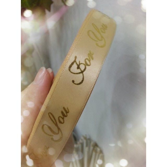 【台灣現貨速發】2公分燙金印FOR YOU秀士帶