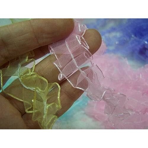 【台灣現貨速發】2公分壓景紗緞帶 紗裙｜1捲70尺 200元 批發100元｜緞帶 秀士紗緞帶 包裝材料