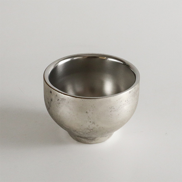 福介商店｜【折燕ORI-EN】古董銀雙層清酒杯