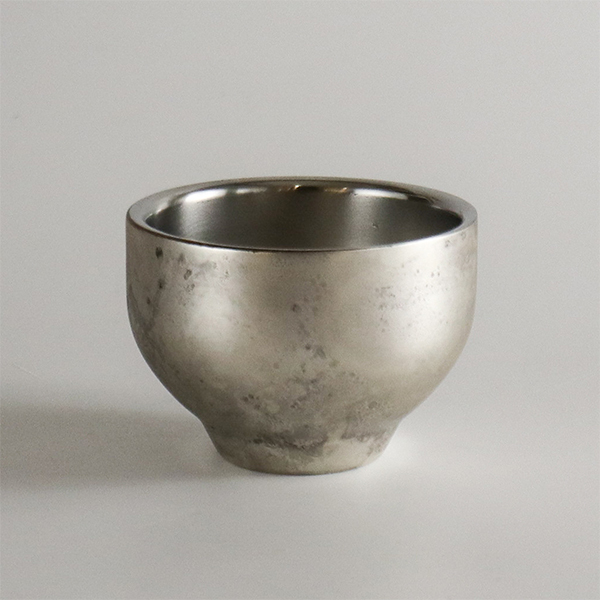 福介商店｜【折燕ORI-EN】古董銀雙層清酒杯