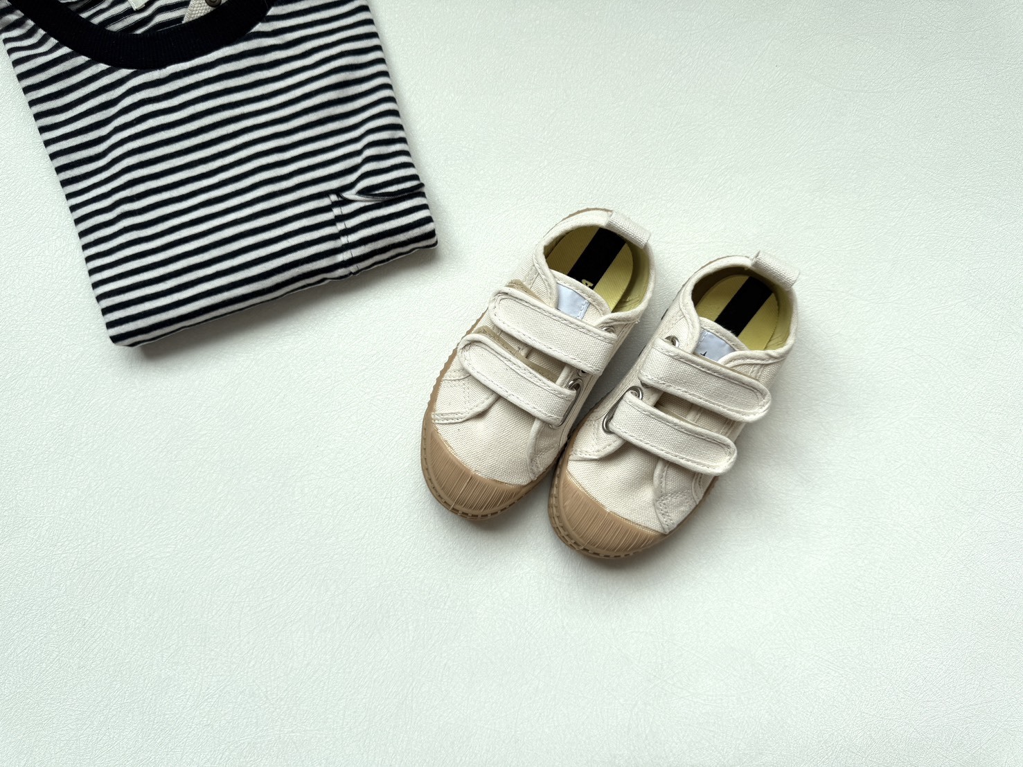 NOVESTA   魔鬼氈帆布鞋STAR MASTER KID VELCRO  BEIGE