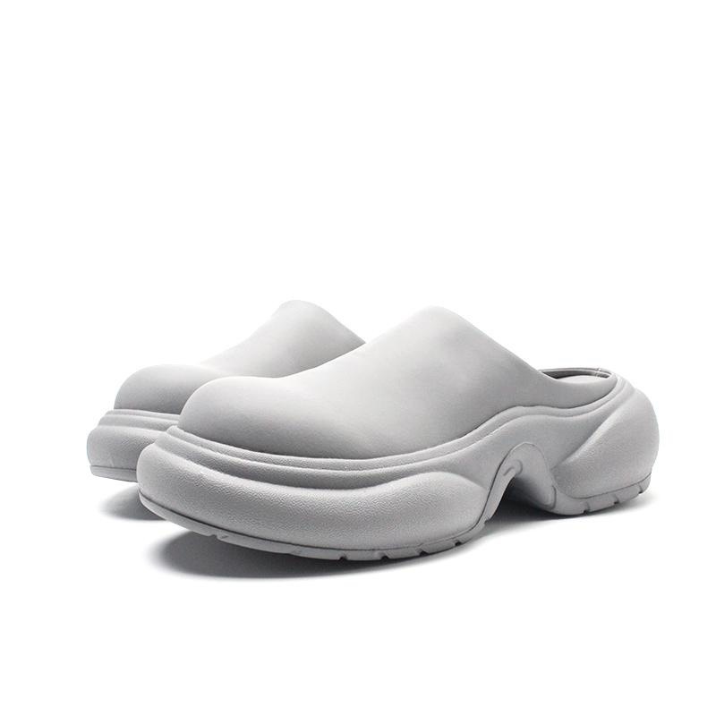 拒絕平凡, 超時尚流行厚底防水解構純色拖鞋