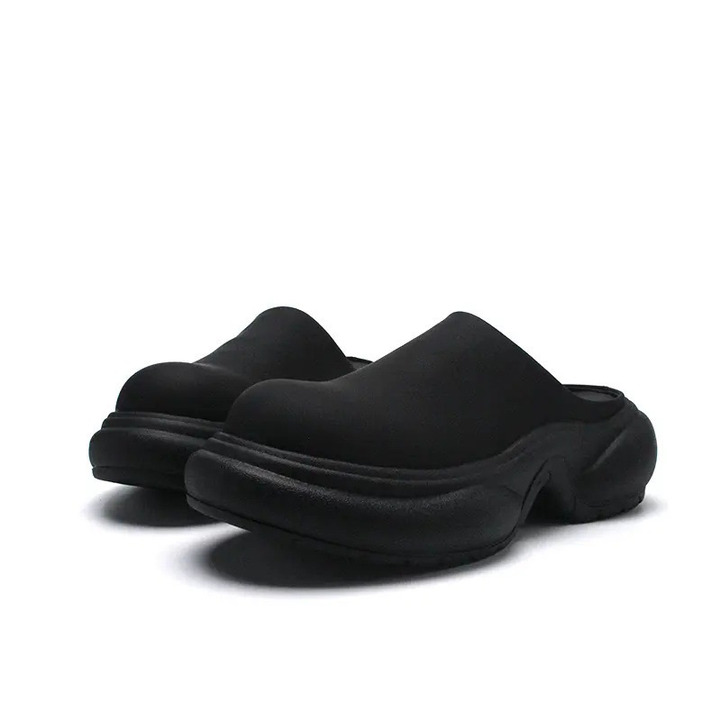拒絕平凡, 超時尚流行厚底防水解構純色拖鞋