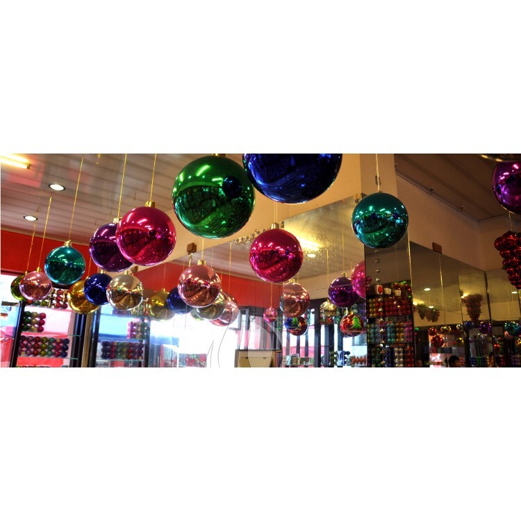 【台灣現貨速發】聖誕節 電鍍球 特大聖誕電鍍球(20公分)下標處