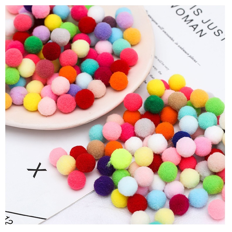 【台灣現貨速發】1.5公分毛球 ｜分裝｜棉球 毛團 毛球球 绒毛球 DIY手工制作 花束 手工材料