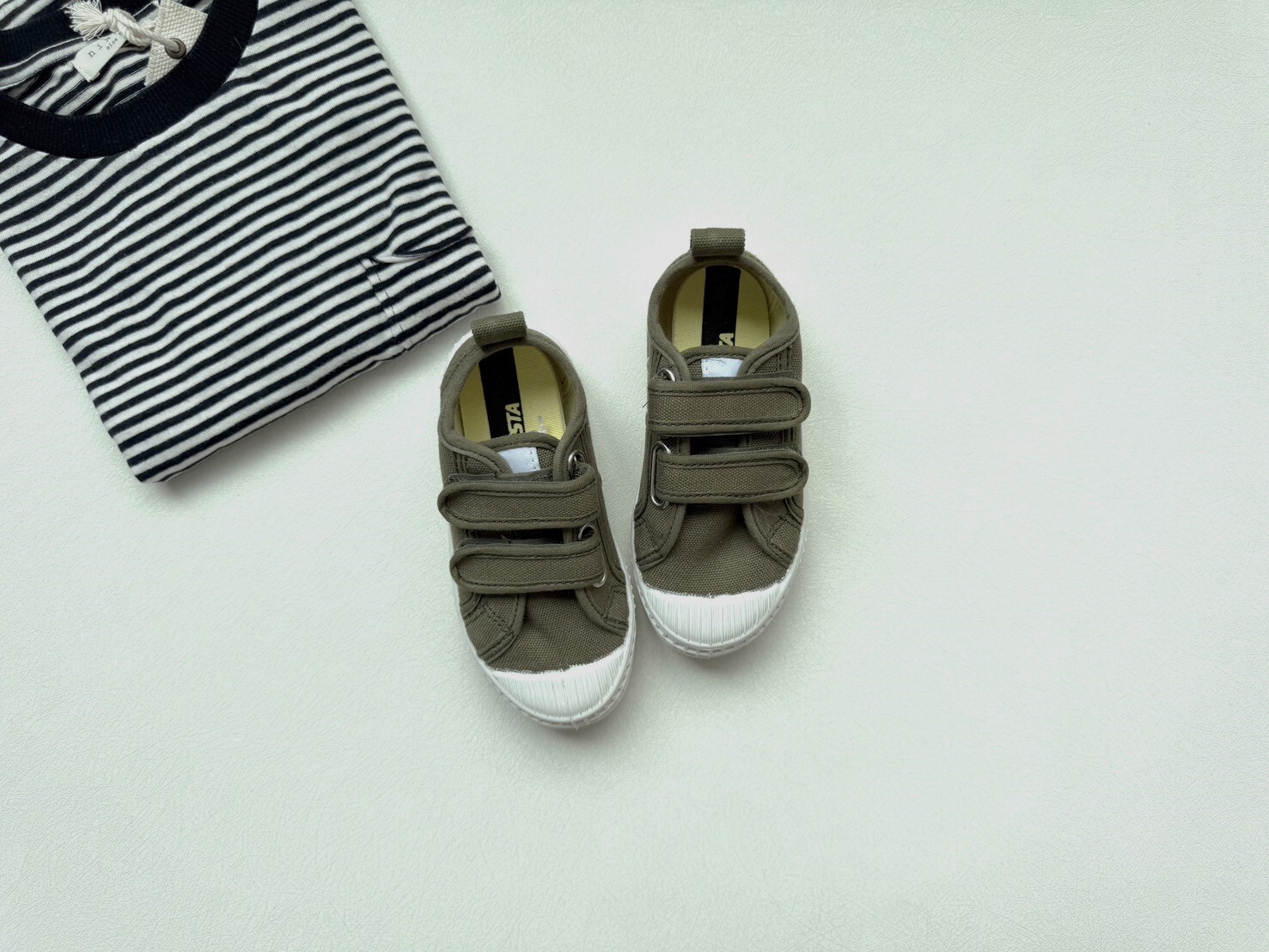 NOVESTA   魔鬼氈帆布鞋STAR MASTER KID VELCRO  MILITARY