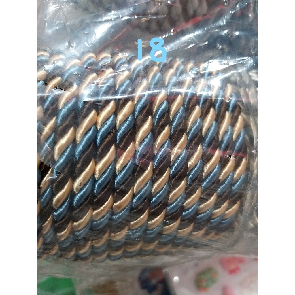 【台灣現貨速發】0.5公分金彩繩帶