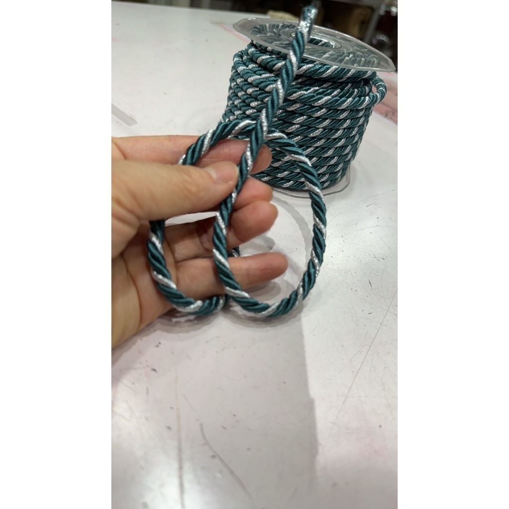 【台灣現貨速發】藍銀彩繩帶 兩色繩 新年繩結 注連繩用