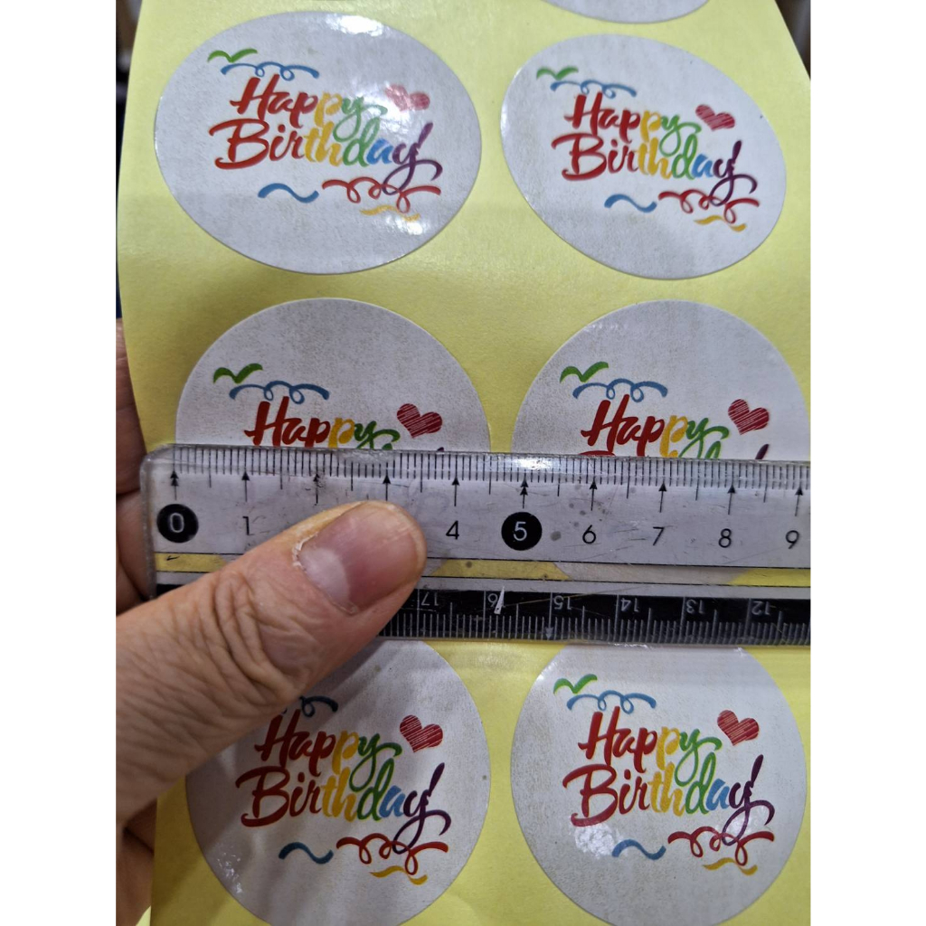 【台灣現貨速發】--生日圓形貼紙