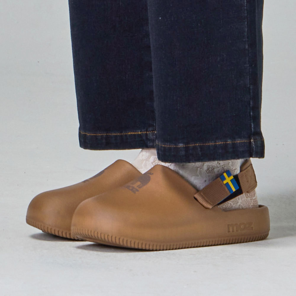 moz 巧巴達二代 舒適度升級 eva 2way 涼拖鞋(焦糖棕)