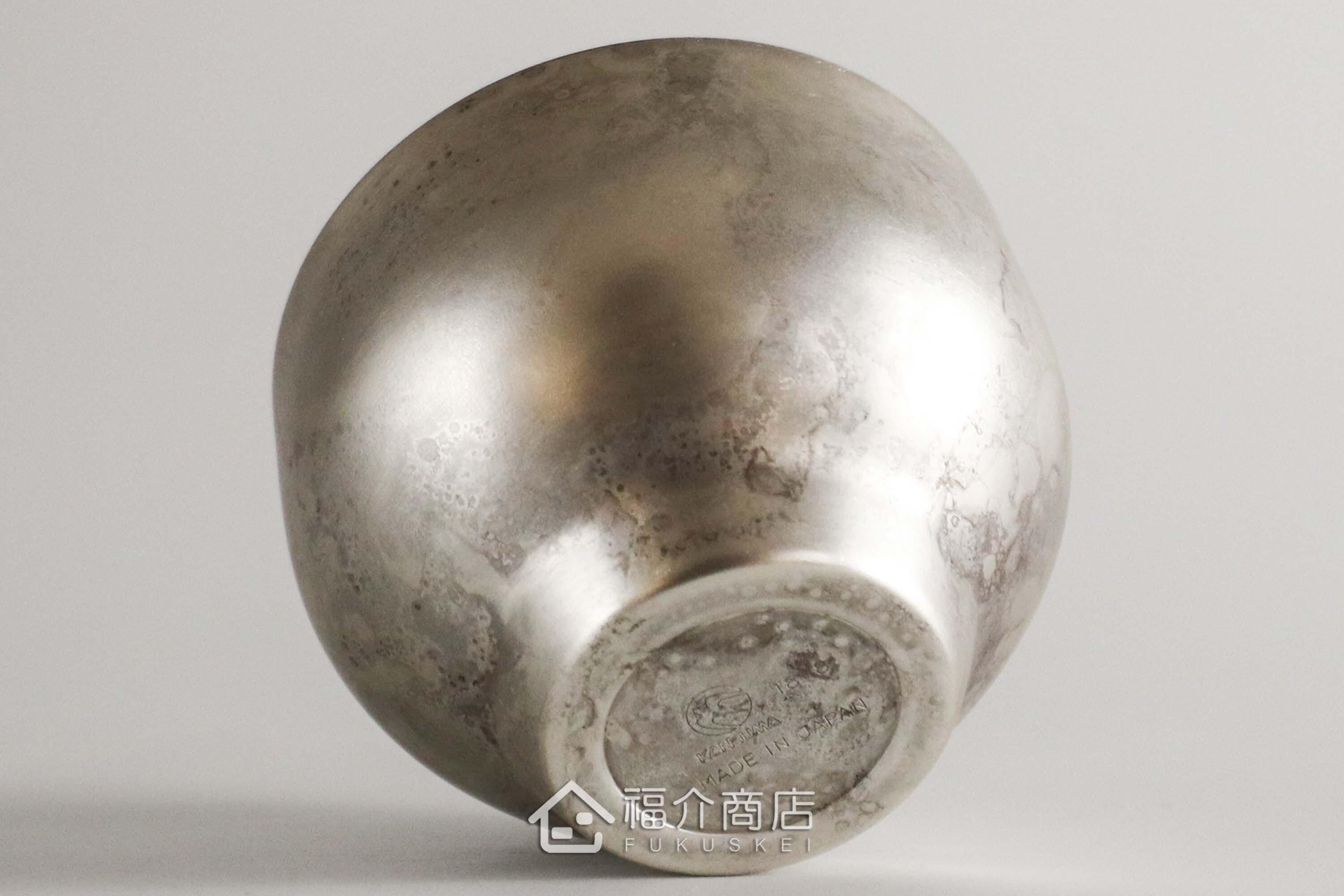 用於盛裝日本茶或清酒飲料用的古董銀造型不鏽鋼材質50ml雙層保溫杯