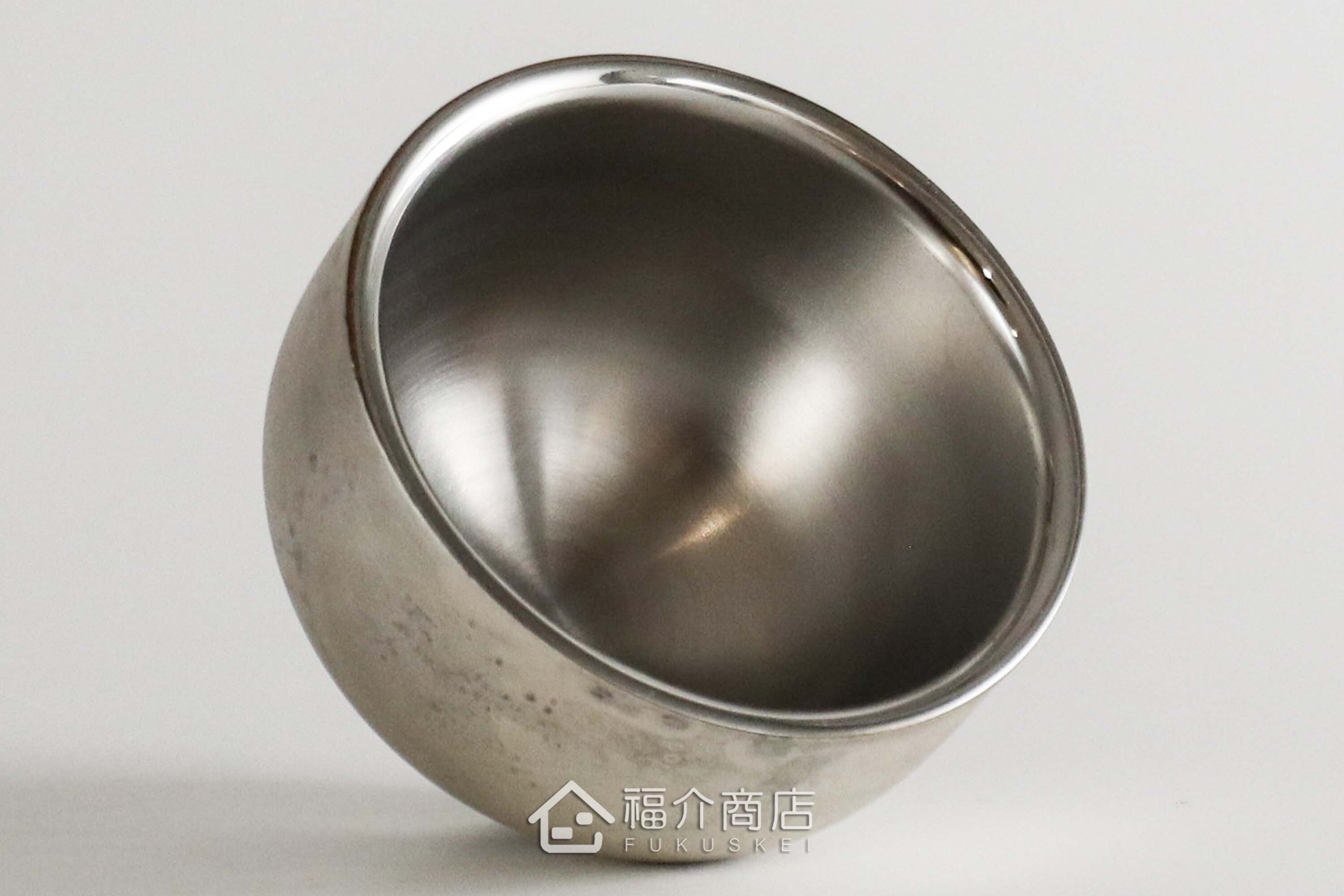 用於盛裝日本茶或清酒飲料用的古董銀造型不鏽鋼材質50ml雙層保溫杯