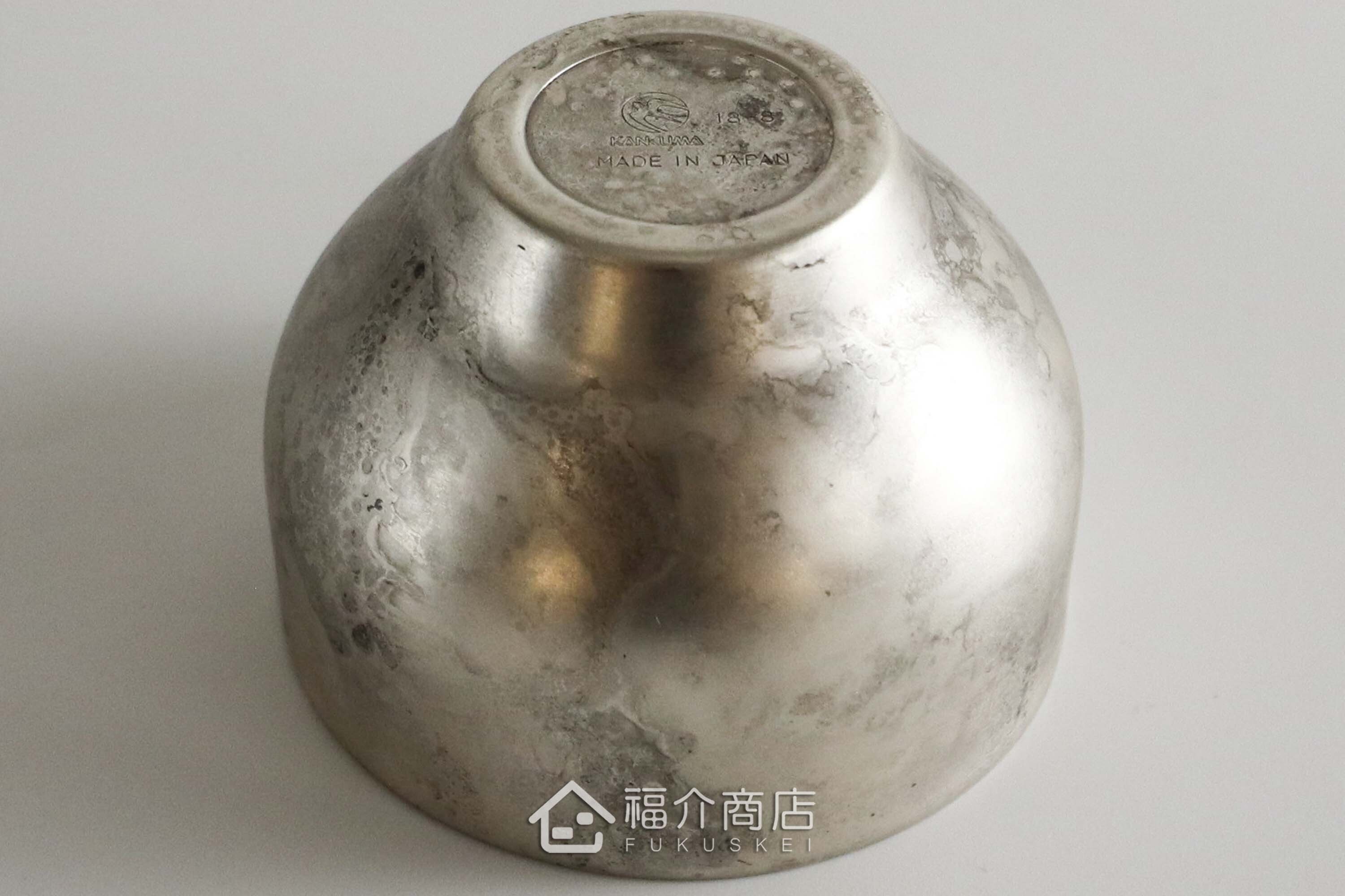 用於盛裝日本茶或清酒飲料用的古董銀造型不鏽鋼材質50ml雙層保溫杯