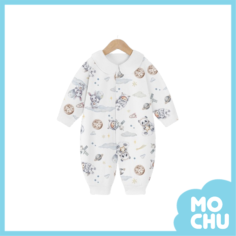 雲端萌友翻領長袖連身衣