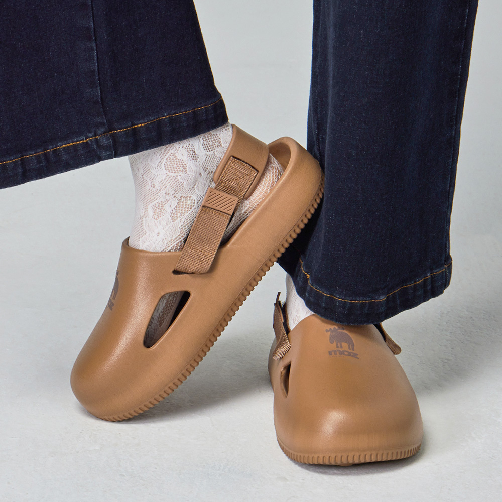 moz Sweden Ciabatta EVA 2way mule slippers (brown)