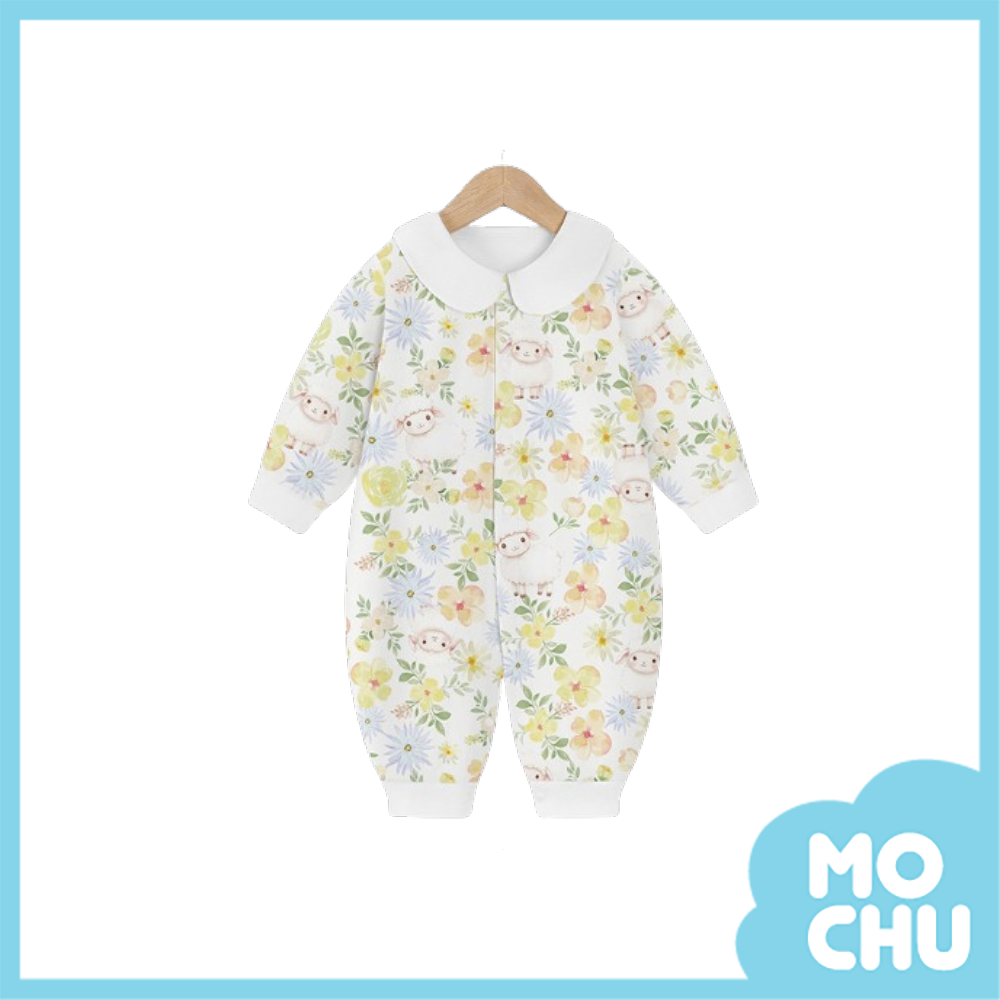 花間小憩翻領長袖連身衣