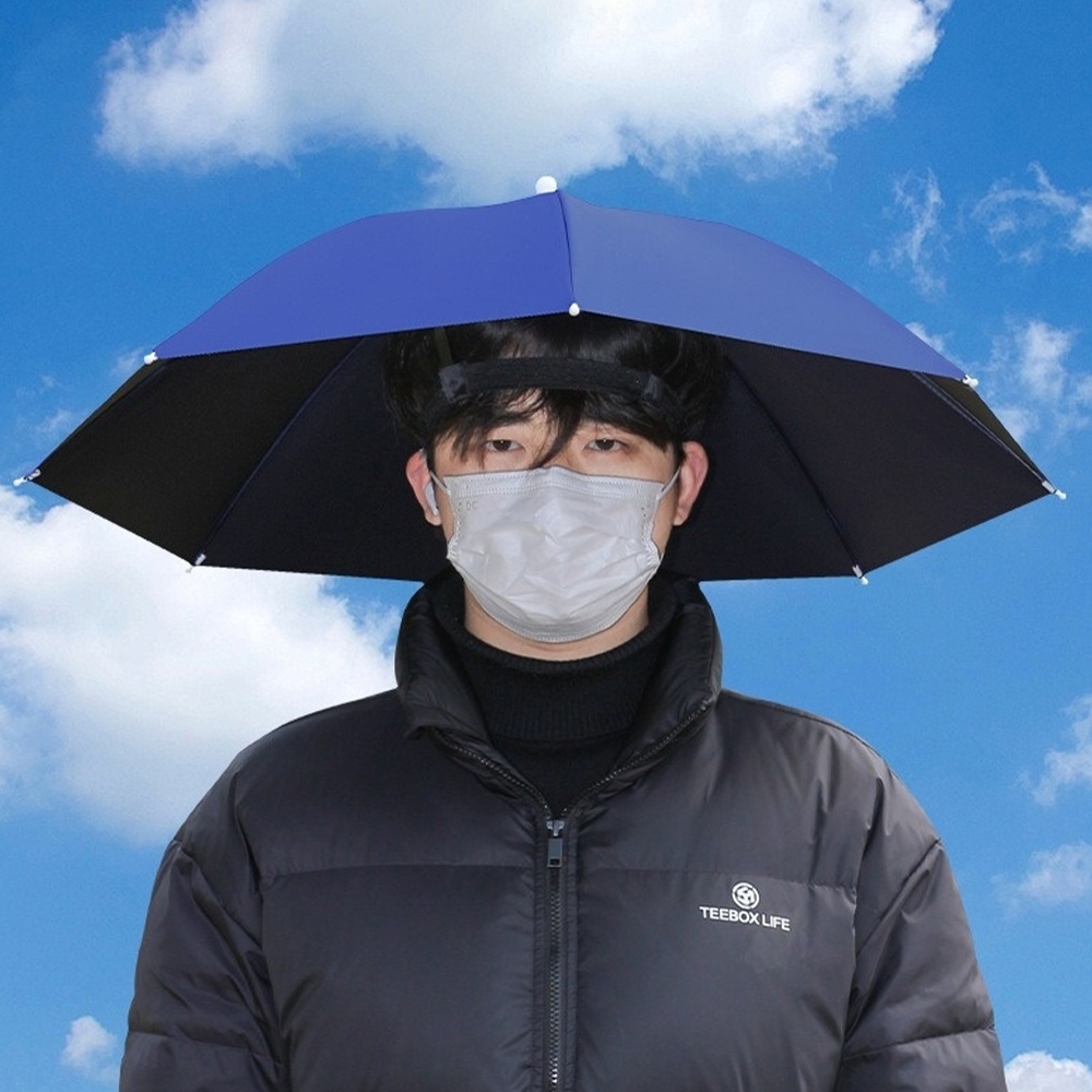 頭戴式雨傘 帽子傘 頭戴傘 雨傘 帽傘 防雨防曬 頭戴防曬遮陽傘210