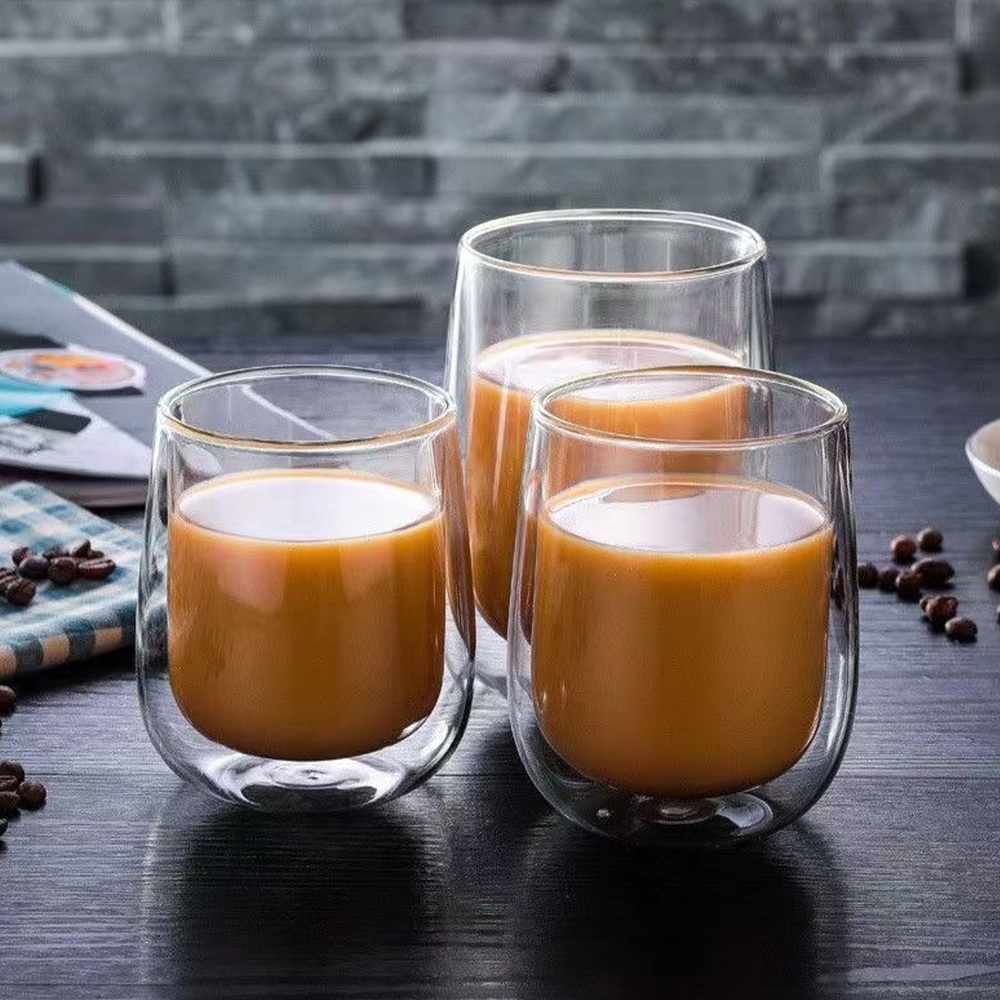 玻璃杯 隔熱杯 防燙杯 雙層杯 杯子 水杯 咖啡杯 透明杯 高硼矽 209