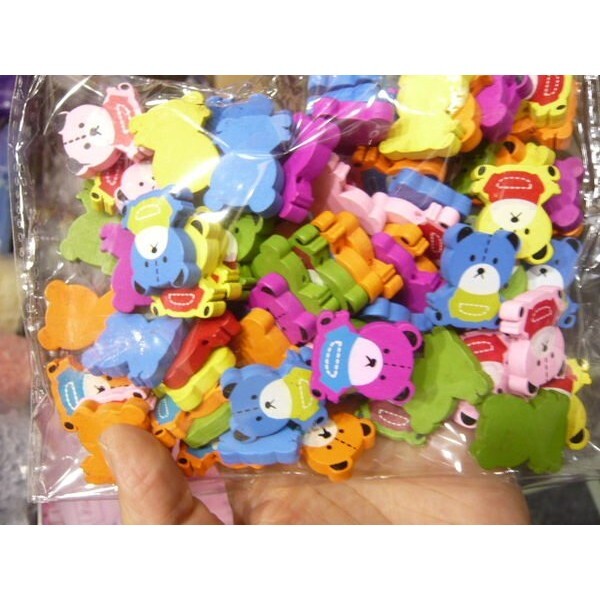 【台灣現貨速發】木片小熊 小熊｜1.5元有現貨｜手工藝 手工材料