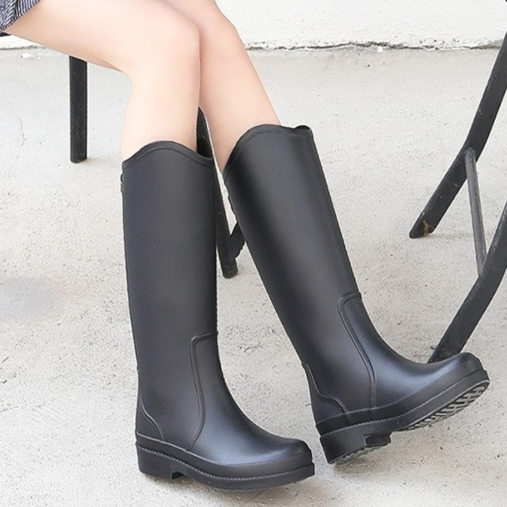 厚底雨鞋 防水 防滑 戶外可穿 雨靴 女生鞋子 柔軟 輕便不厚重 靴子女 鞋子 雨天穿搭 雨鞋 高筒雨靴 尖頭雨靴185