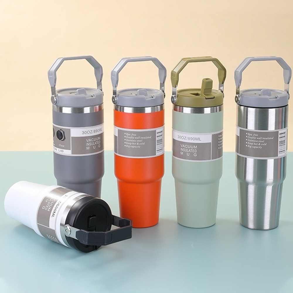 環保杯 吸管杯 不鏽鋼杯 隨身保溫杯 冰霸杯 水壺 車用保溫杯 杯子 保溫瓶 水杯 保溫杯 保冷杯 大容量水壺 194