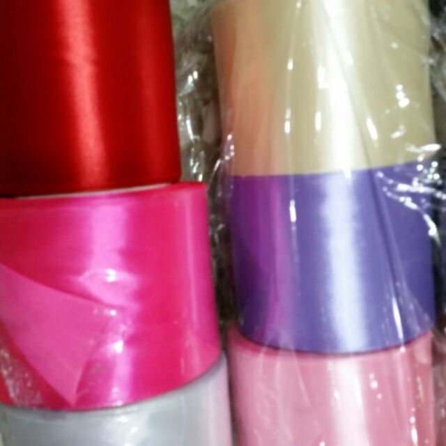 【台灣現貨速發】6.5-7.5公分秀士緞帶 車頭彩彩帶｜緞帶 秀士緞帶 包裝材料