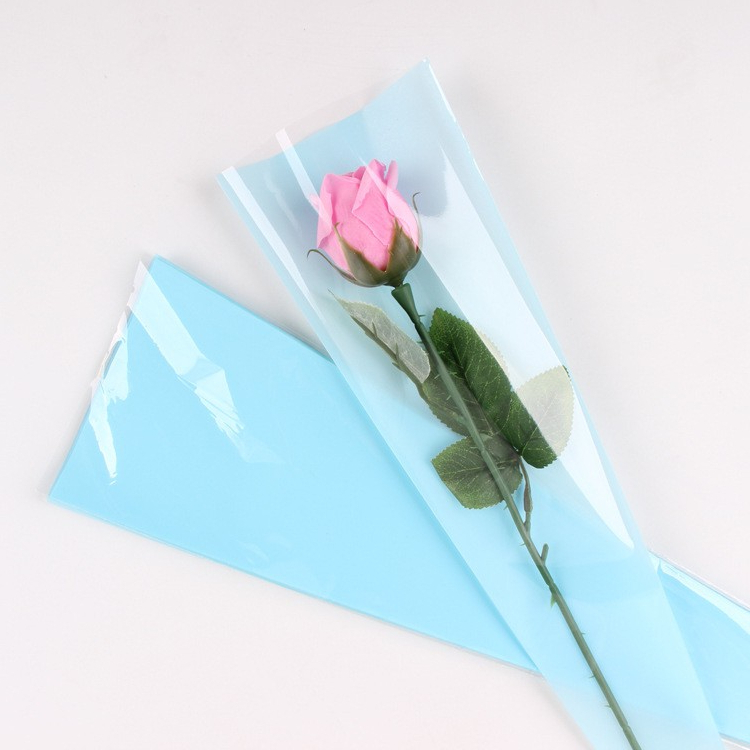 【台灣現貨速發】韓風霧面花束套 單枝花套｜一包50個｜包裝三角花套 花束套 鮮花套