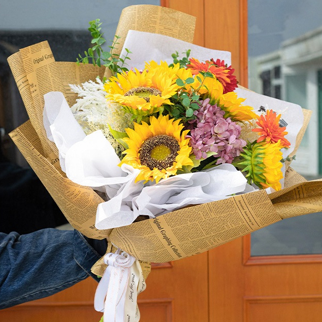 【台灣現貨速發】英文報 英文報紙包裝紙 ｜50*75公分 ｜牛皮紙 包花束禮物包裝紙