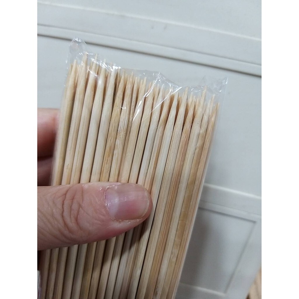 【台灣現貨速發】一包100支65元(1支=0.65)**12吋=36公分**一頭尖的竹籤木棒(串棉花糖專用)