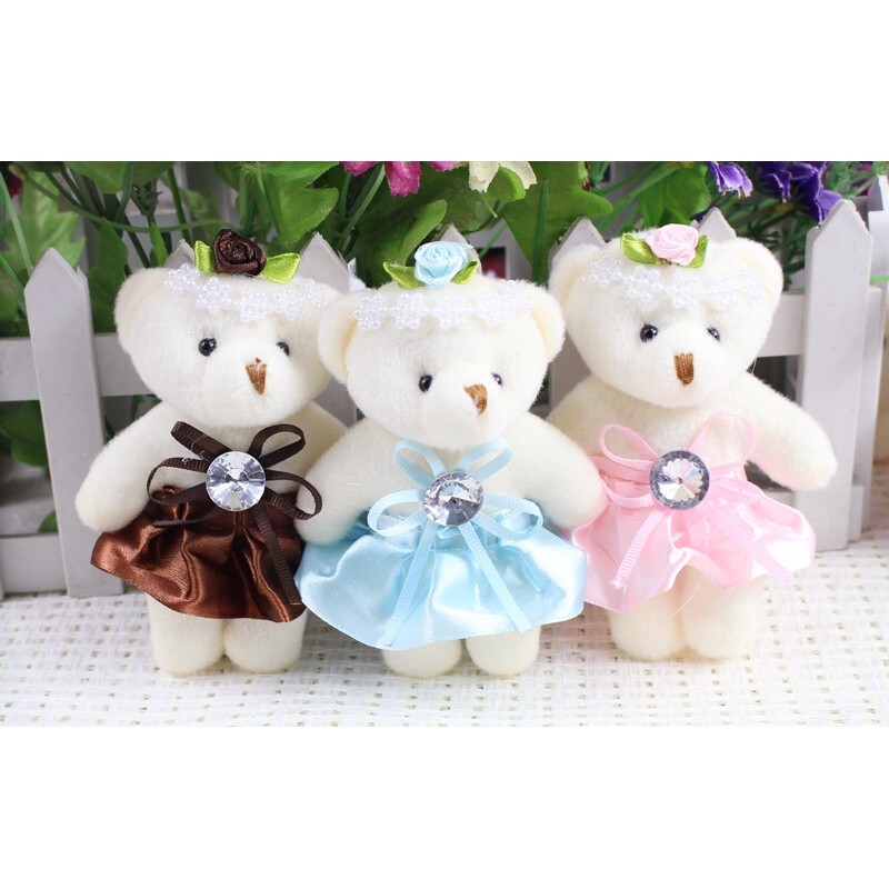 【台灣現貨速發】鑲鑽小熊 鑲鑽禮服小熊 禮服熊 | 5吋12公分 | 婚禮小物 二次出場禮物