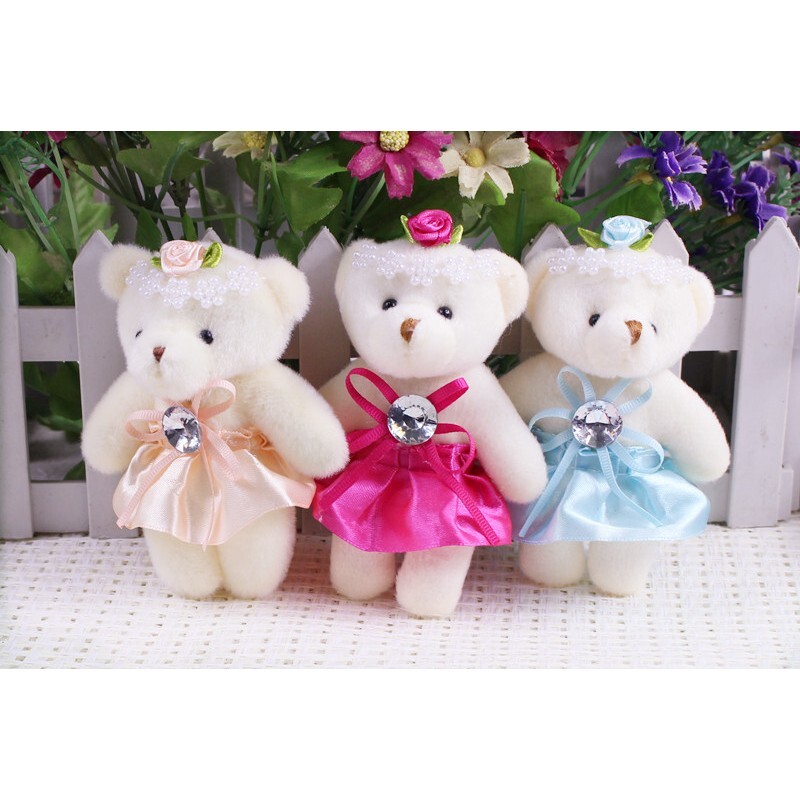 【台灣現貨速發】鑲鑽小熊 鑲鑽禮服小熊 禮服熊 | 5吋12公分 | 婚禮小物 二次出場禮物