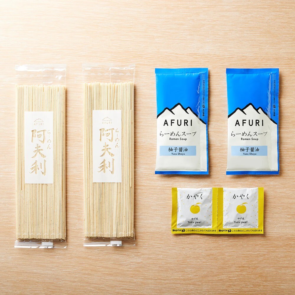 日本 AFURI 阿夫利 柚子 醬油 拉麵 禮盒 308g