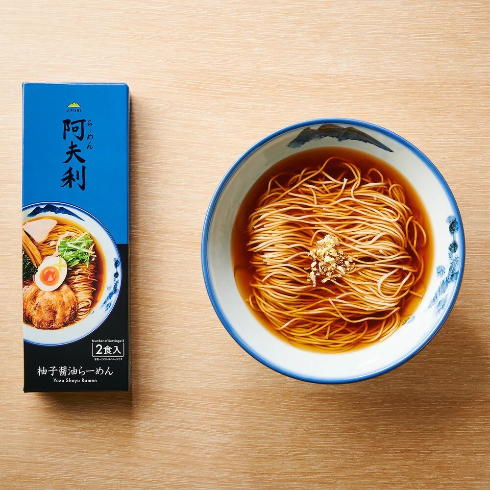 日本 AFURI 阿夫利 柚子 醬油 拉麵 禮盒 308g