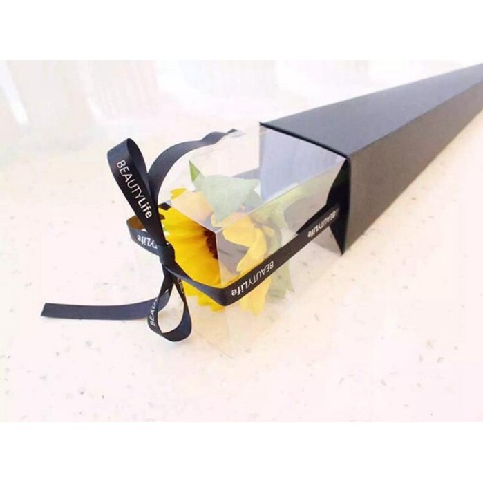 【台灣現貨速發】韓風單支花束盒｜長版63cm｜三角盒 單支鮮花盒 單枝 單枝花盒