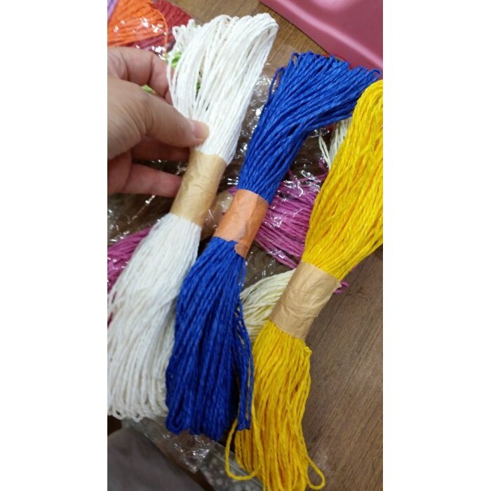 【台灣現貨速發】乾燥花H101~~~韓風彩色細麻繩('紙繩'')20把以上*10元