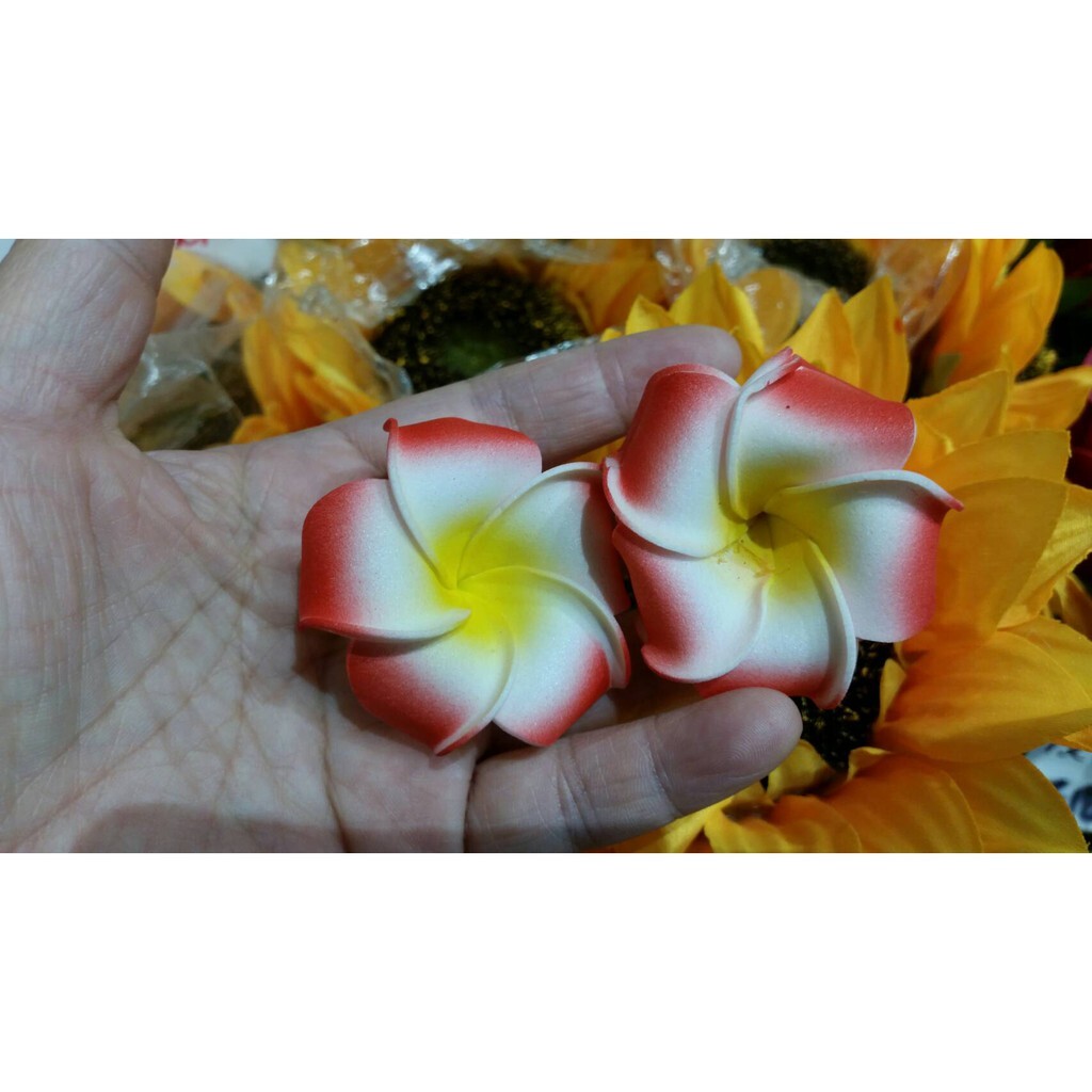 【台灣現貨速發】雞蛋花 油桐花 仿真花頭 ＰＥ仿真花｜一朵8元，一次最少出貨5朵