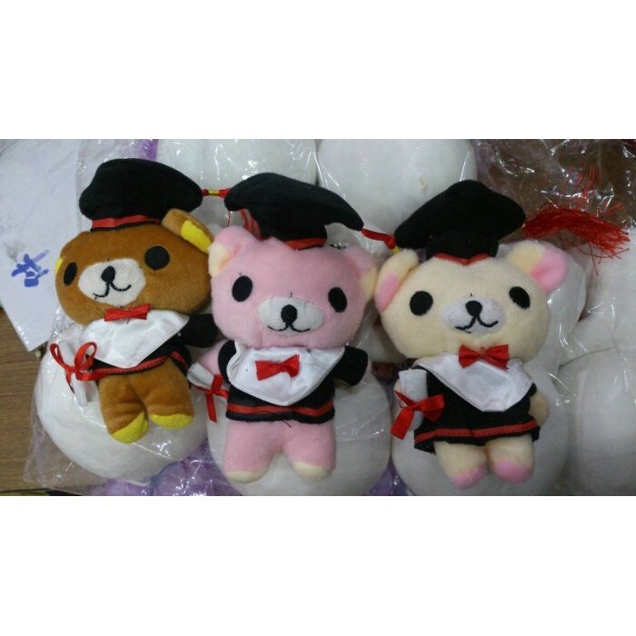 【台灣現貨速發】5吋學士熊 畢業熊 小熊 畢業季 | 約15公分(紅穗+畢業服+證書)