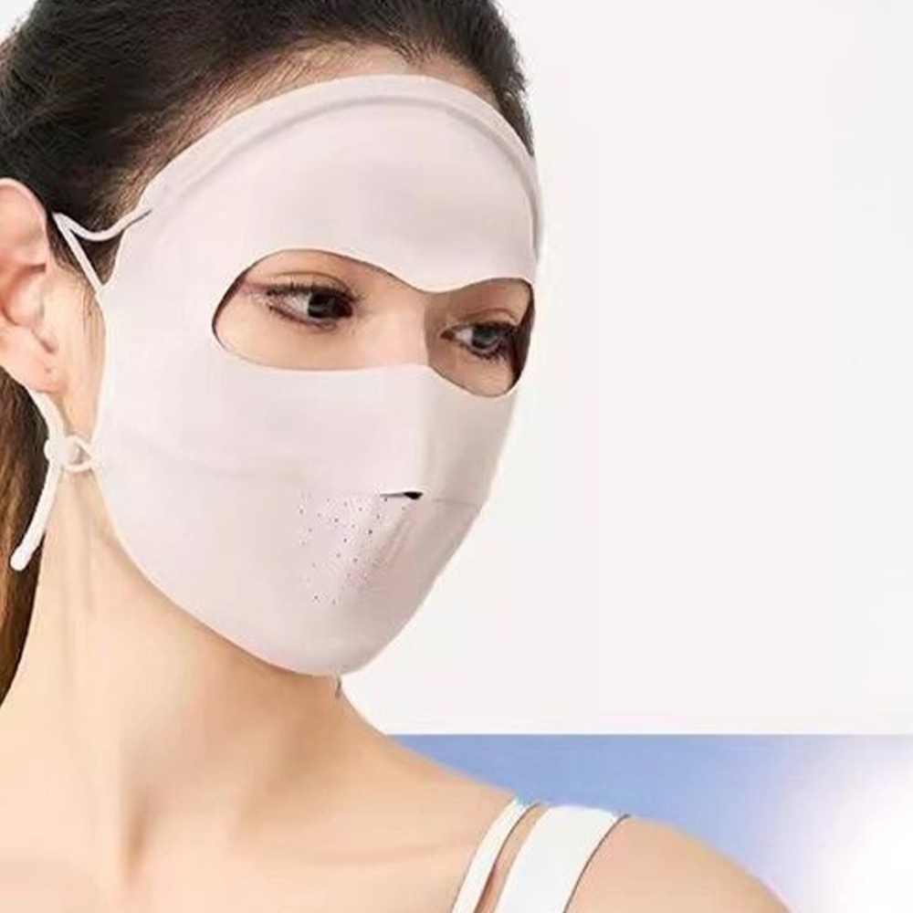 全臉面罩 遮陽 涼感 冰絲 口罩 立體 防曬面罩 透氣 臉罩 223