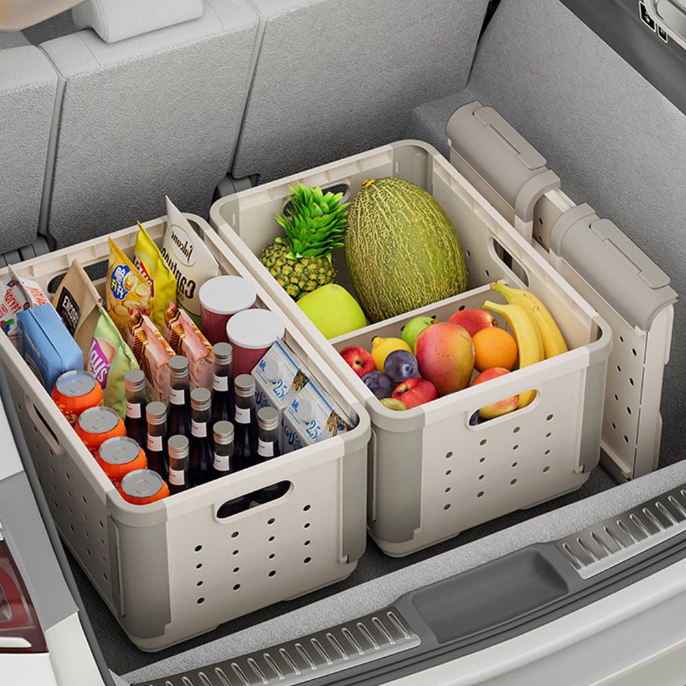 【AOTTO】多功能拆卸隔板折疊收納籃(AL-013)