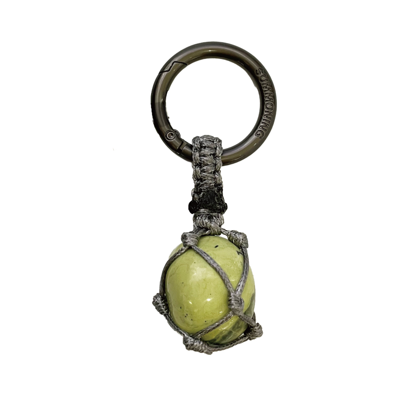 礦石能量維他命滾石吊飾 蛇紋石 Serpentine