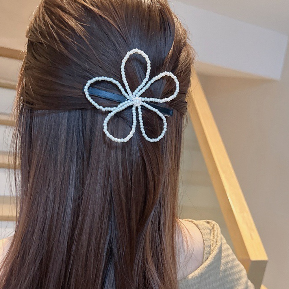 鴨嘴夾 百搭 穿搭配件 側邊夾 髮飾 髮夾 珍珠髮夾 花朵髮夾 199