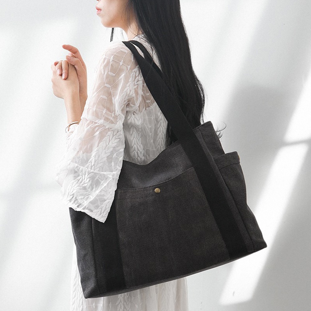 學生包包 帆布托特包 多隔層托特包 包包 媽媽包 帆布包包 簡約包包 大容量包包 女生包包 單肩包 肩背包 144