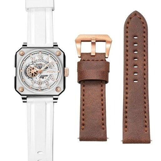 【ROMAGO 雷米格】 碳霸系列 RM097 贈真皮錶帶 限量 碳纖維 鏤空 賽車 機械錶 超跑渦輪