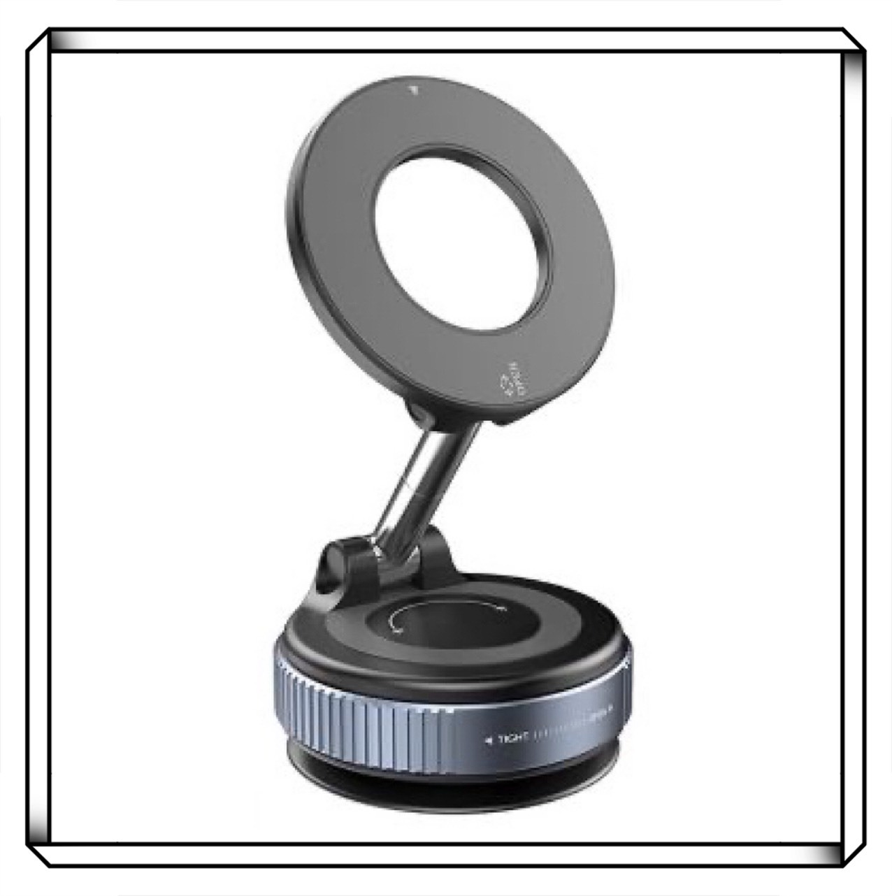 奈米吸盤磁吸手機支架 360度旋轉手機架 滴膠材質 車用 磁吸支架 汽車手機架 隨放隨吸 不挑材質 摺疊