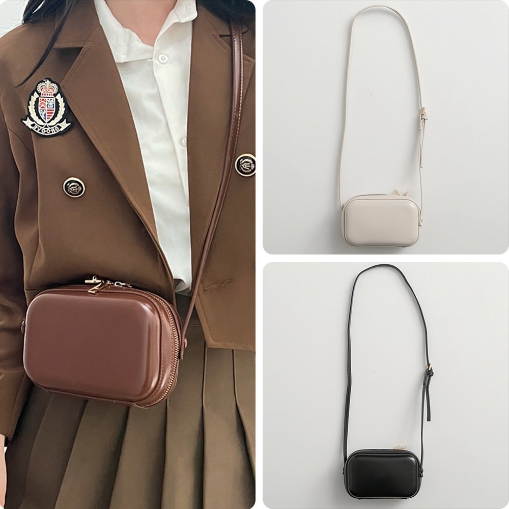 質感小方包 迷你斜背包 皮革包 復古包包 女生包包 包包 相機包 斜背包 韓國包包 收納包 單肩包 閨蜜包包 156