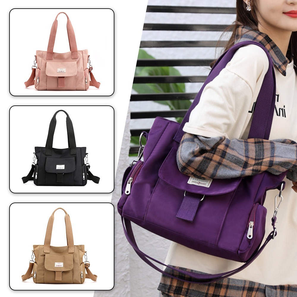 尼龍斜背包 防水包包 肩背包  女生包包 媽媽包 手提包 通勤包 腋下包 實用包包 上班包包 女生托特包 153