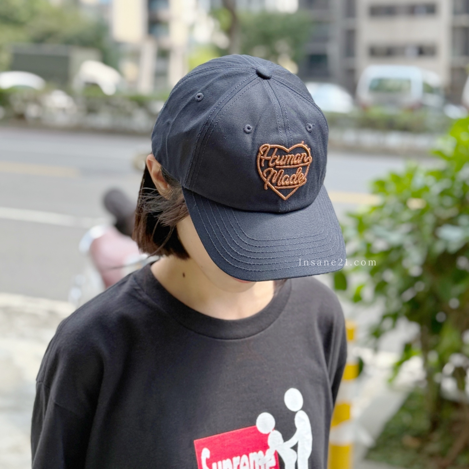 HUMAN MADE 刺繡草寫LOGO 老帽 棒球帽 帽子